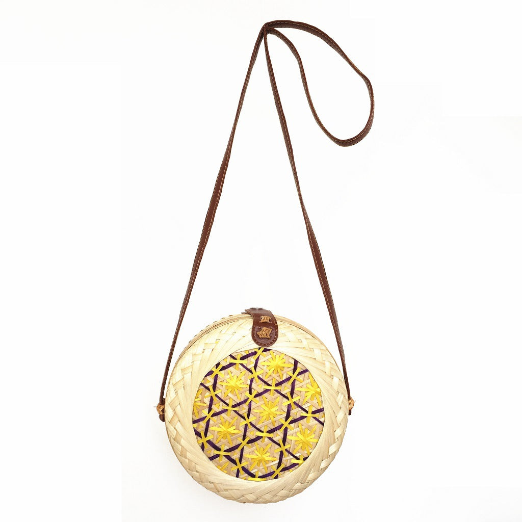 Handwoven Bamboo Round Bag