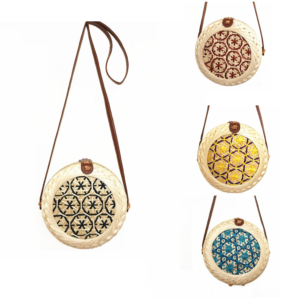 Handwoven Bamboo Round Bag
