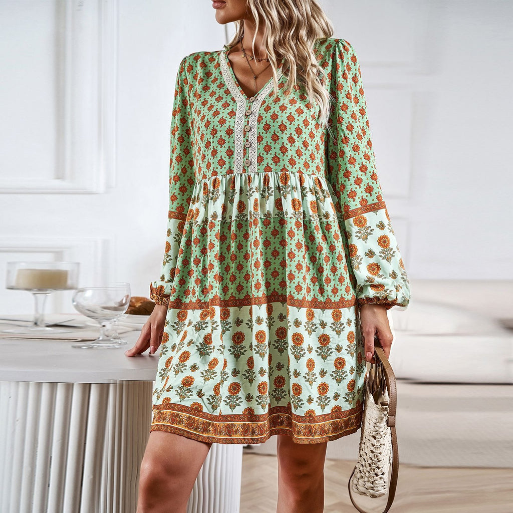 Casual Boho Midi Dress
