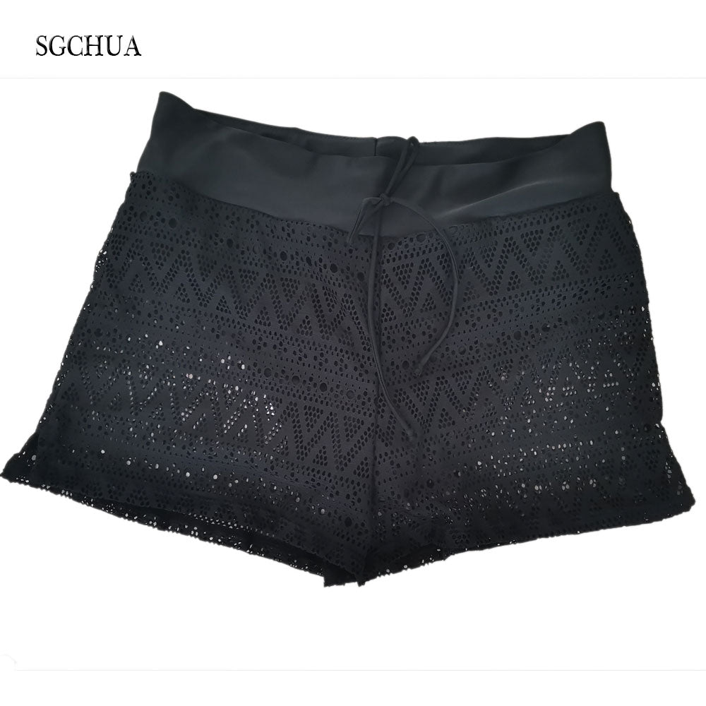 Lace Swim Shorts