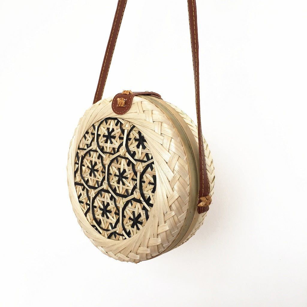 Handwoven Bamboo Round Bag