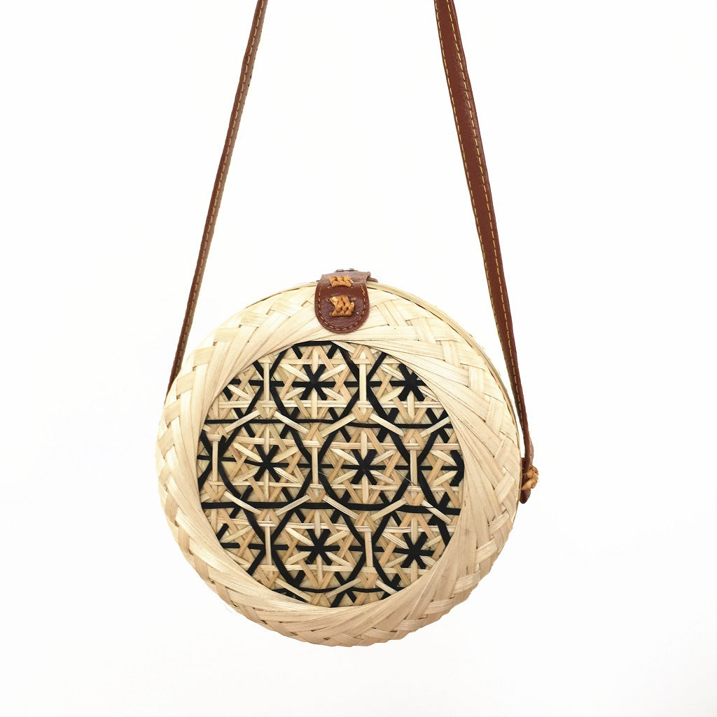 Handwoven Bamboo Round Bag