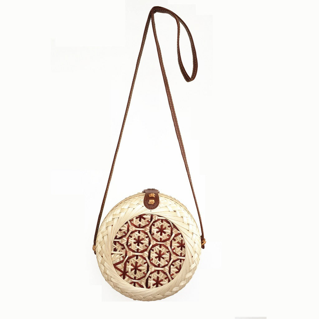 Handwoven Bamboo Round Bag