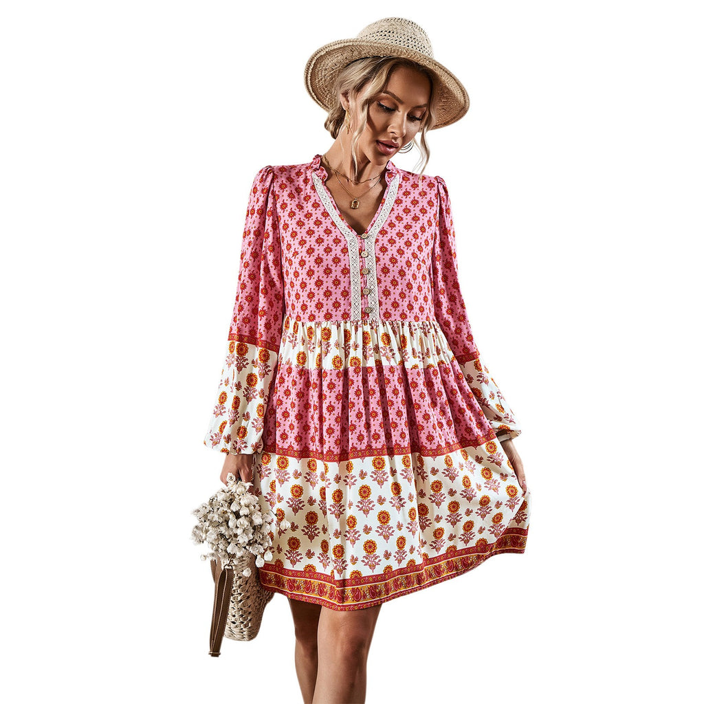 Casual Boho Midi Dress