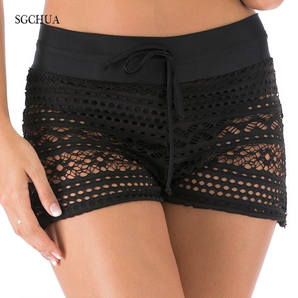Lace Swim Shorts