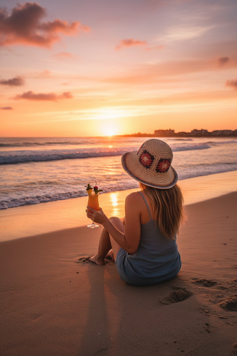 Beach Sunset Hat