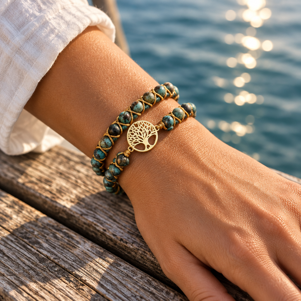 Stone Wrap Bracelet Dock